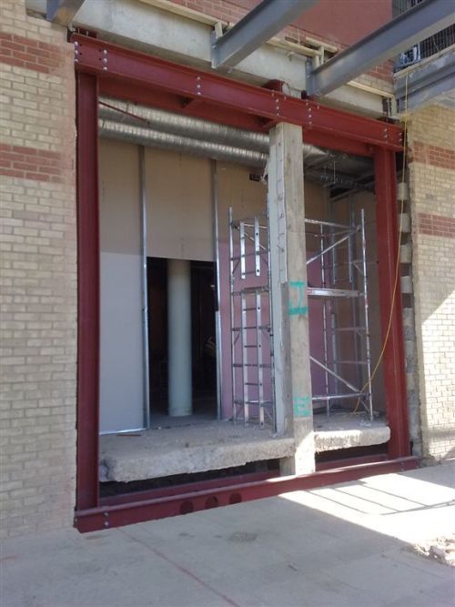 New entrance at Leisure Centre in Staines
