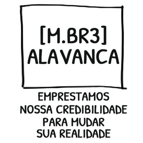 A black and white logo with the words empréstimos nossa credibilidade para mudar sua realidade