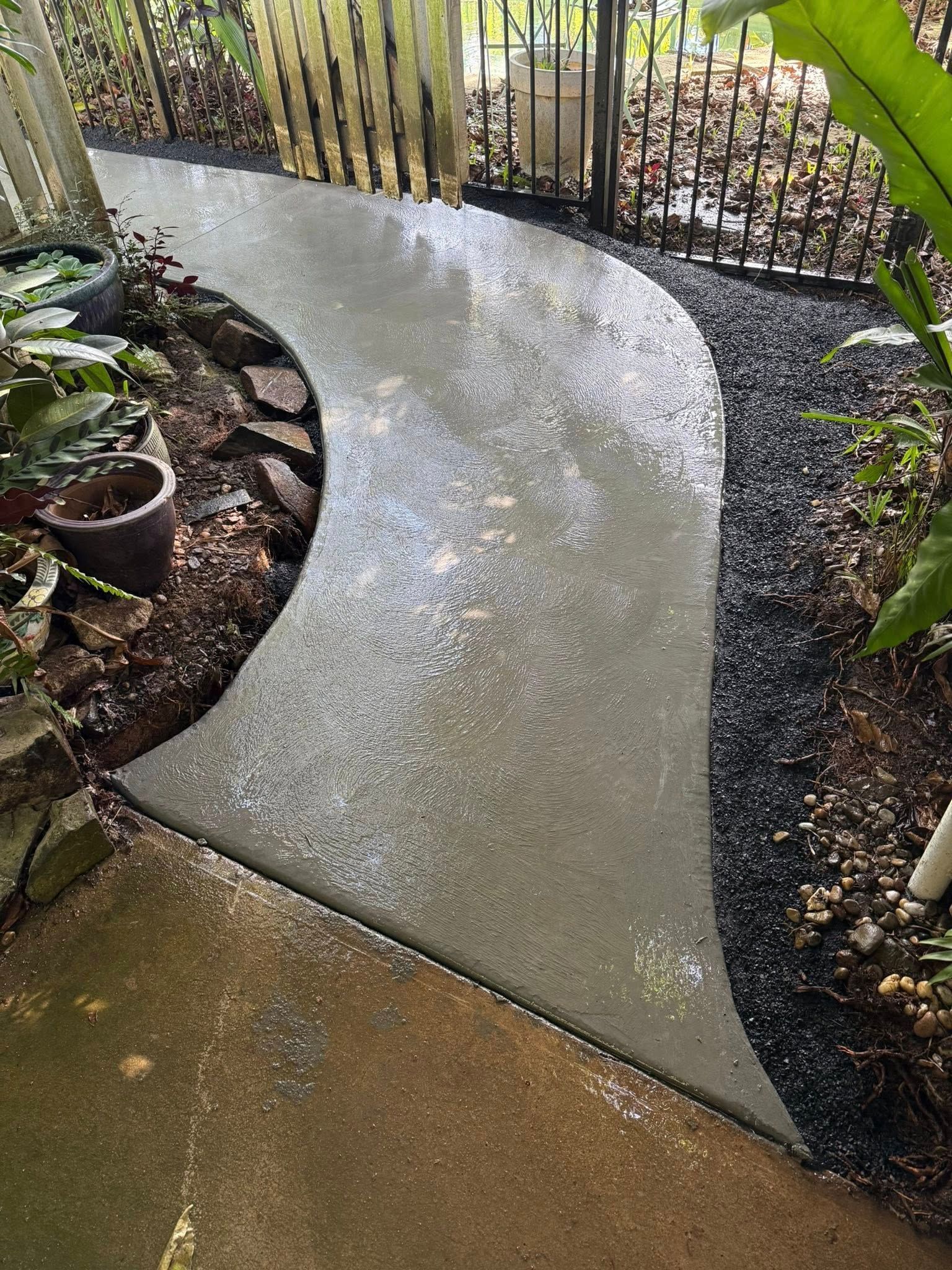 Curving Concrete Pathway — Value Concreting In Cairns, QLD