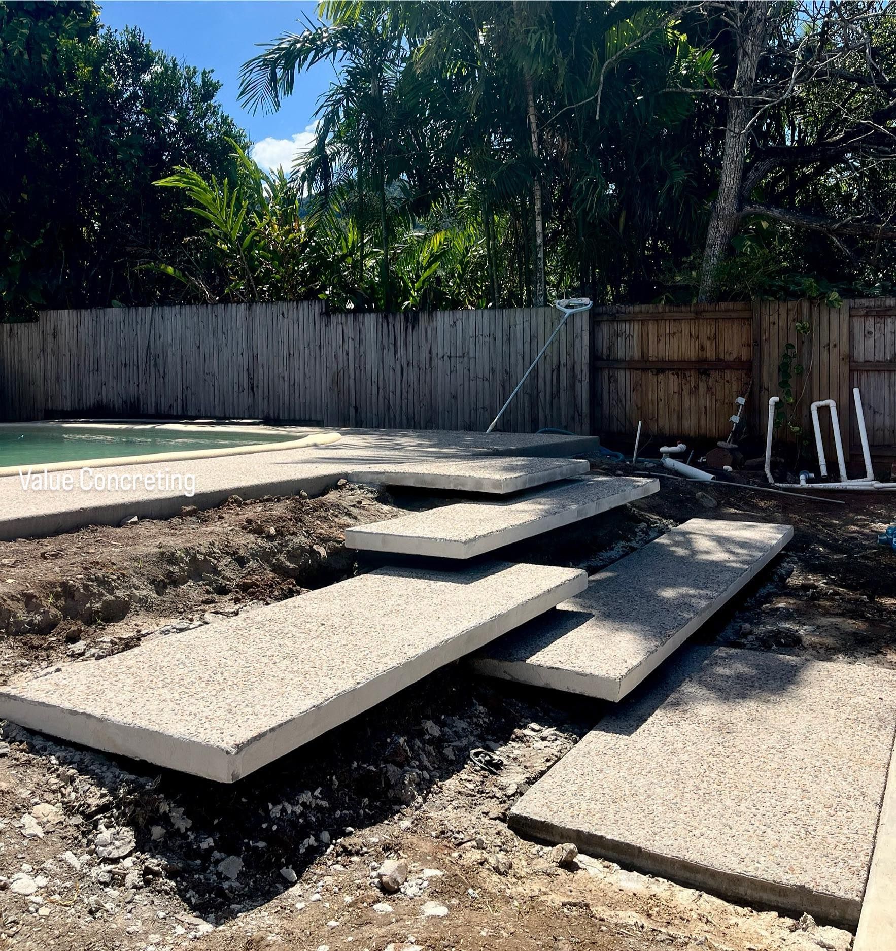 Concrete Stepping Stones — Value Concreting In Innisfail, QLD