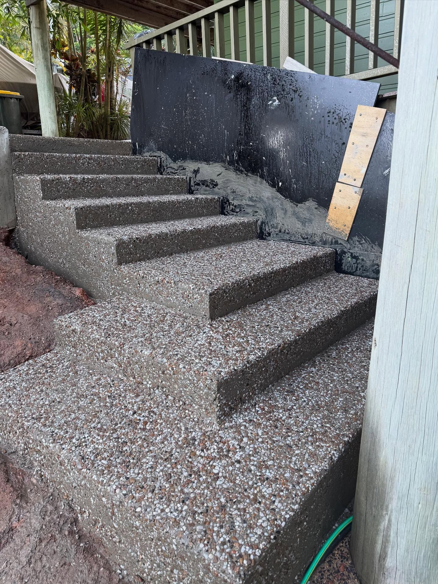 Concrete Steps With Exposed Aggregate Surface — Value Concreting In Tully, QLD