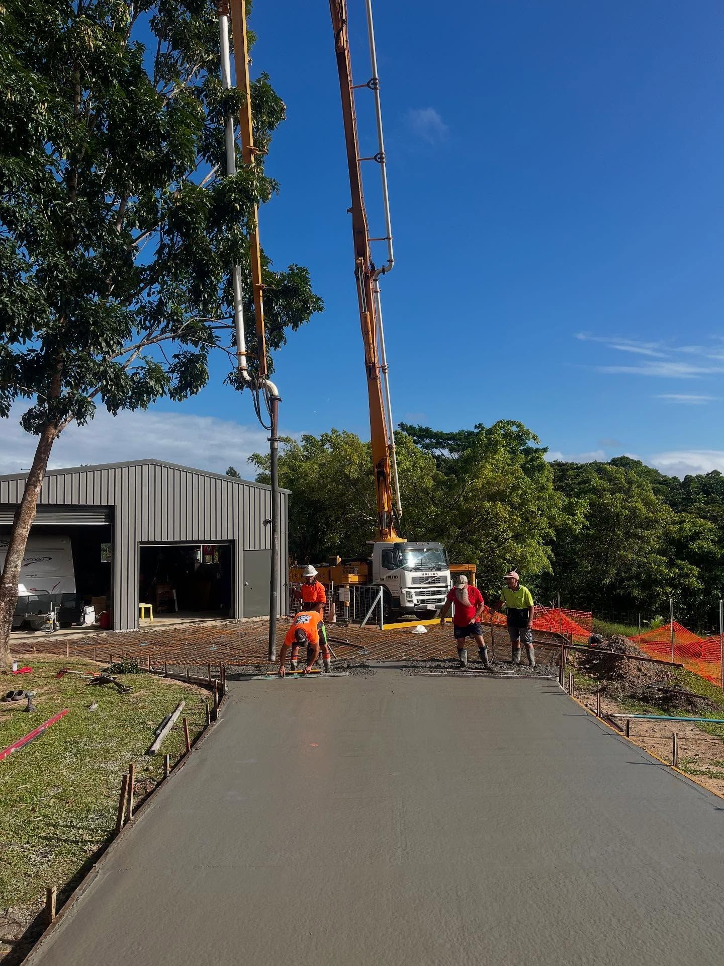 Concrete Being Poured on a Driveway — Value Concreting In Innisfail, QLD