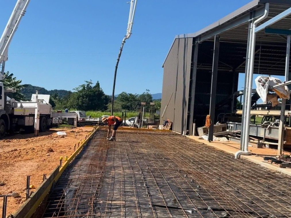 Construction Site With Concrete — Value Concreting In Innisfail, QLD