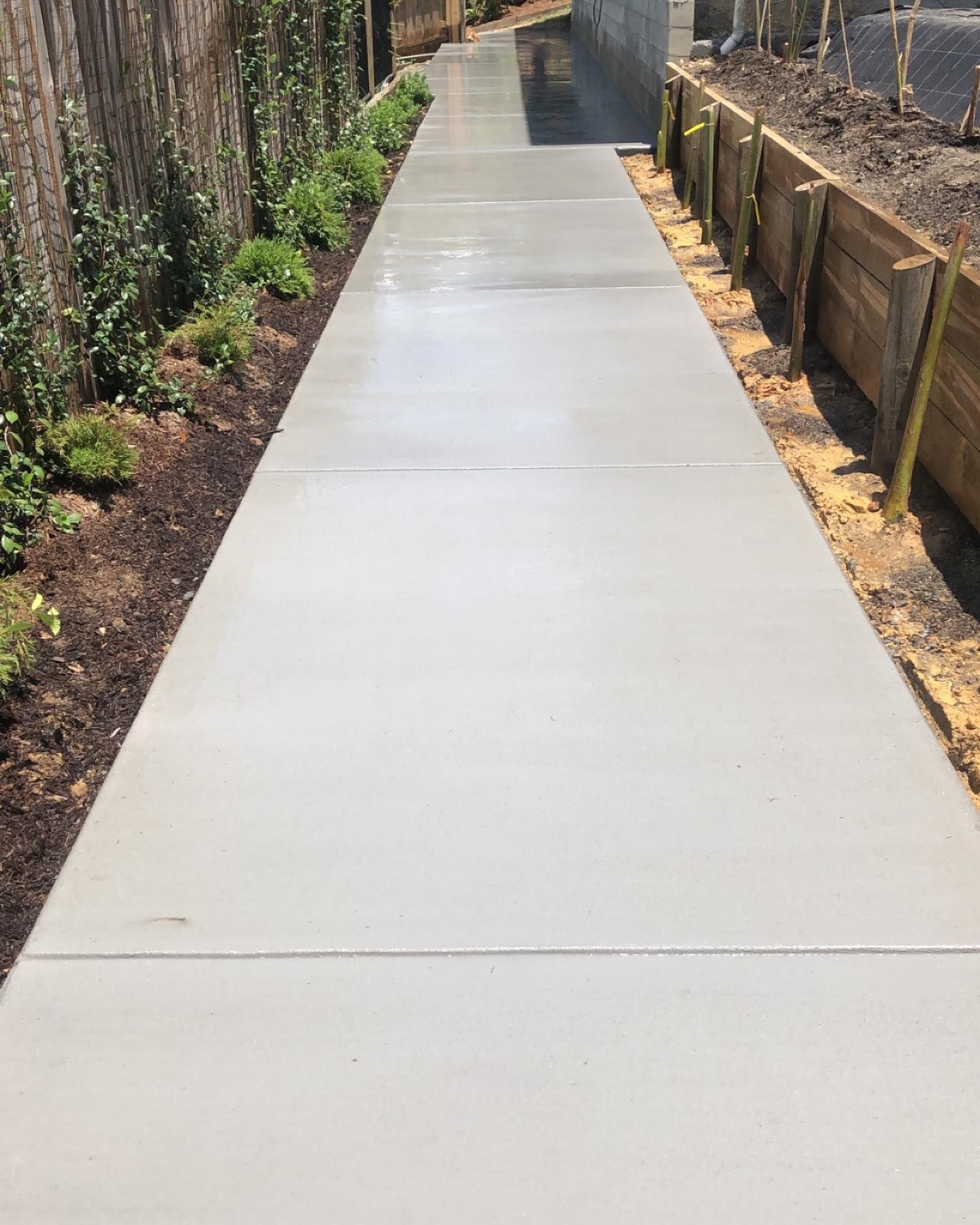 Newly Poured Concrete Sidewalk — Value Concreting In Innisfail, QLD
