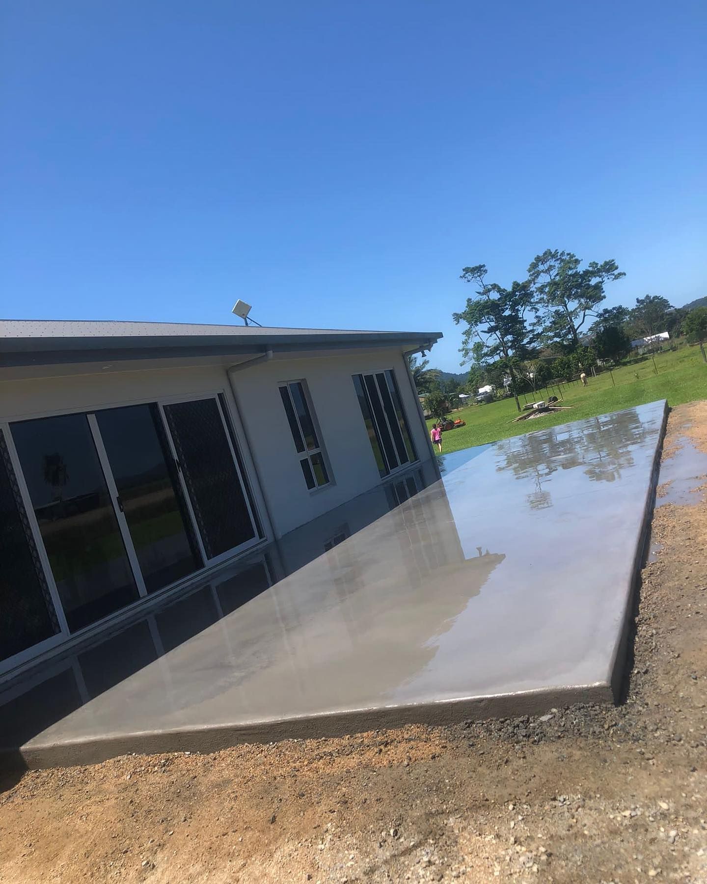 Newly Poured Concrete Patio — Value Concreting In Innisfail, QLD
