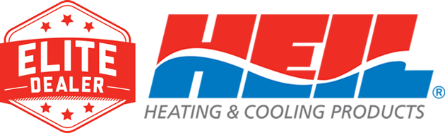 Logo for HEI Heating & Cooling Products with 