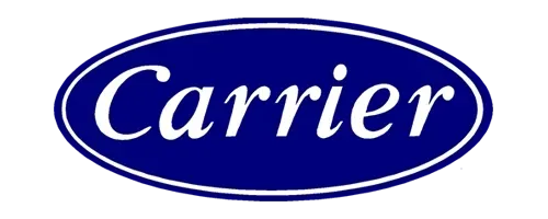 A blue and white carrier logo on a white background.