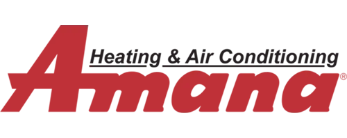 The logo for a company called amana heating and air conditioning