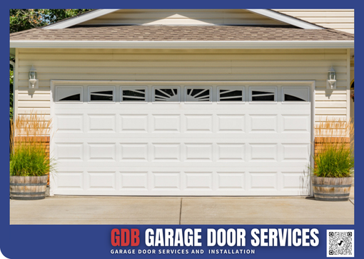 Professional garage door installation for a new home