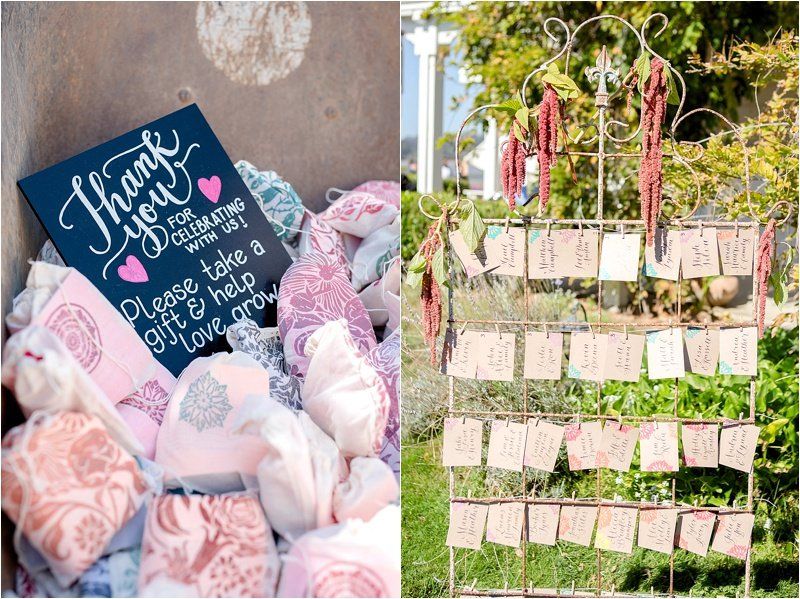 A thank you sign is sitting on top of a pile of blankets.