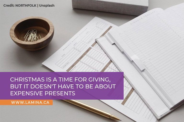 Christmas is a time for giving, but it doesn't have to be about expensive presents