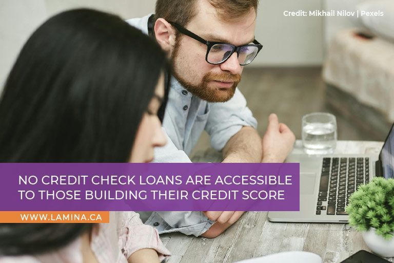 No credit check loans are accessible to those building their credit score