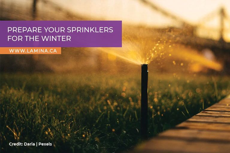 Prepare your sprinklers for the winter