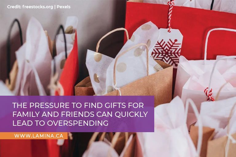 The pressure to find gifts for family and friends can quickly lead to overspending
