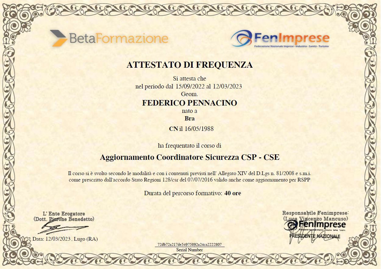 Attestato CSE_Pennacino_2023