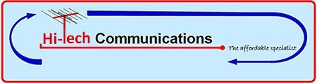 hi tech communications business logo
