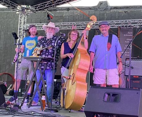 Macon Fork & Cork main stage, featuring the band Keota