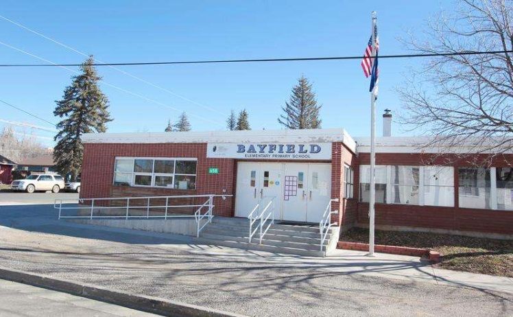 A brick building with the word bayfield on it