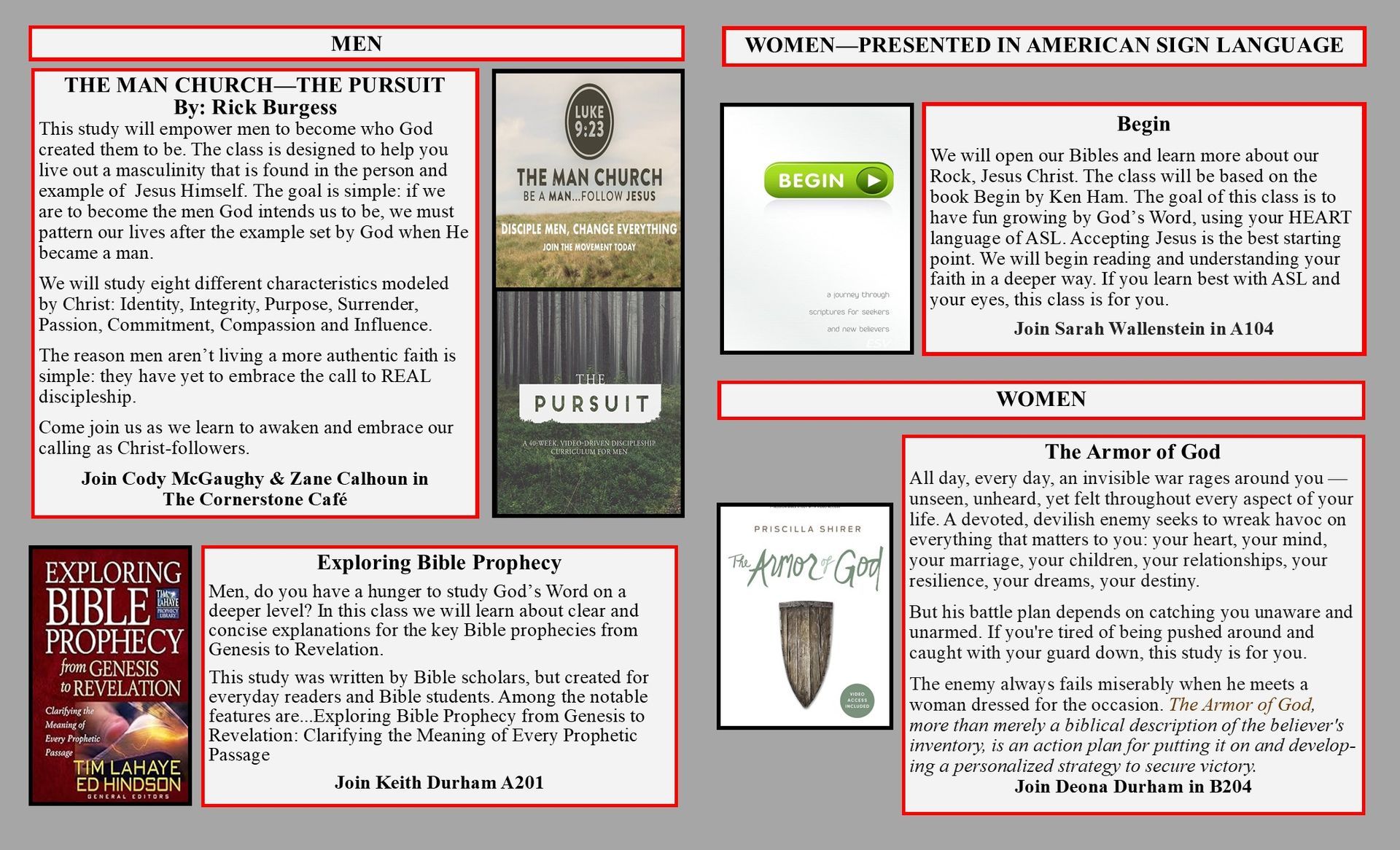 Book covers and text promoting the books.