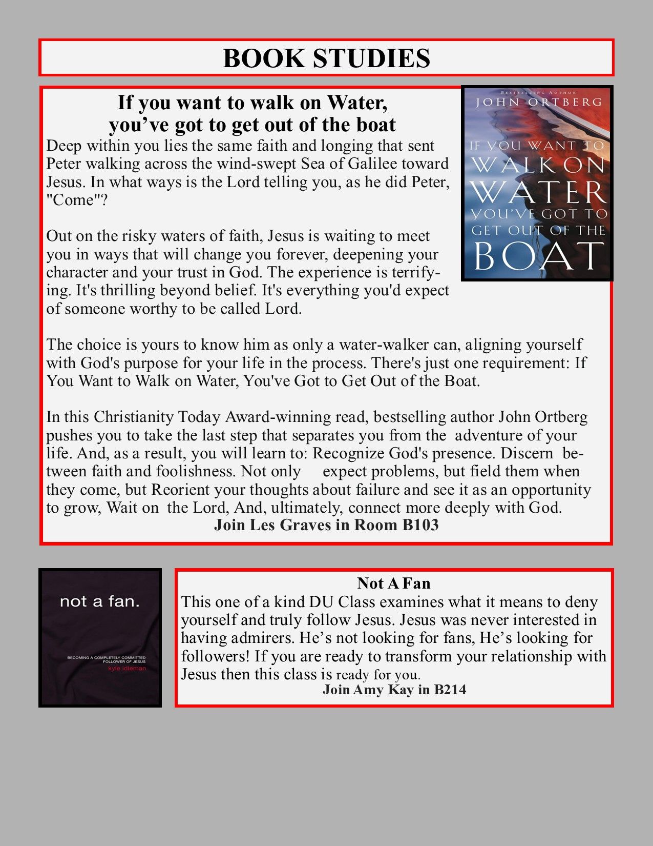 Book covers and text promoting the books.