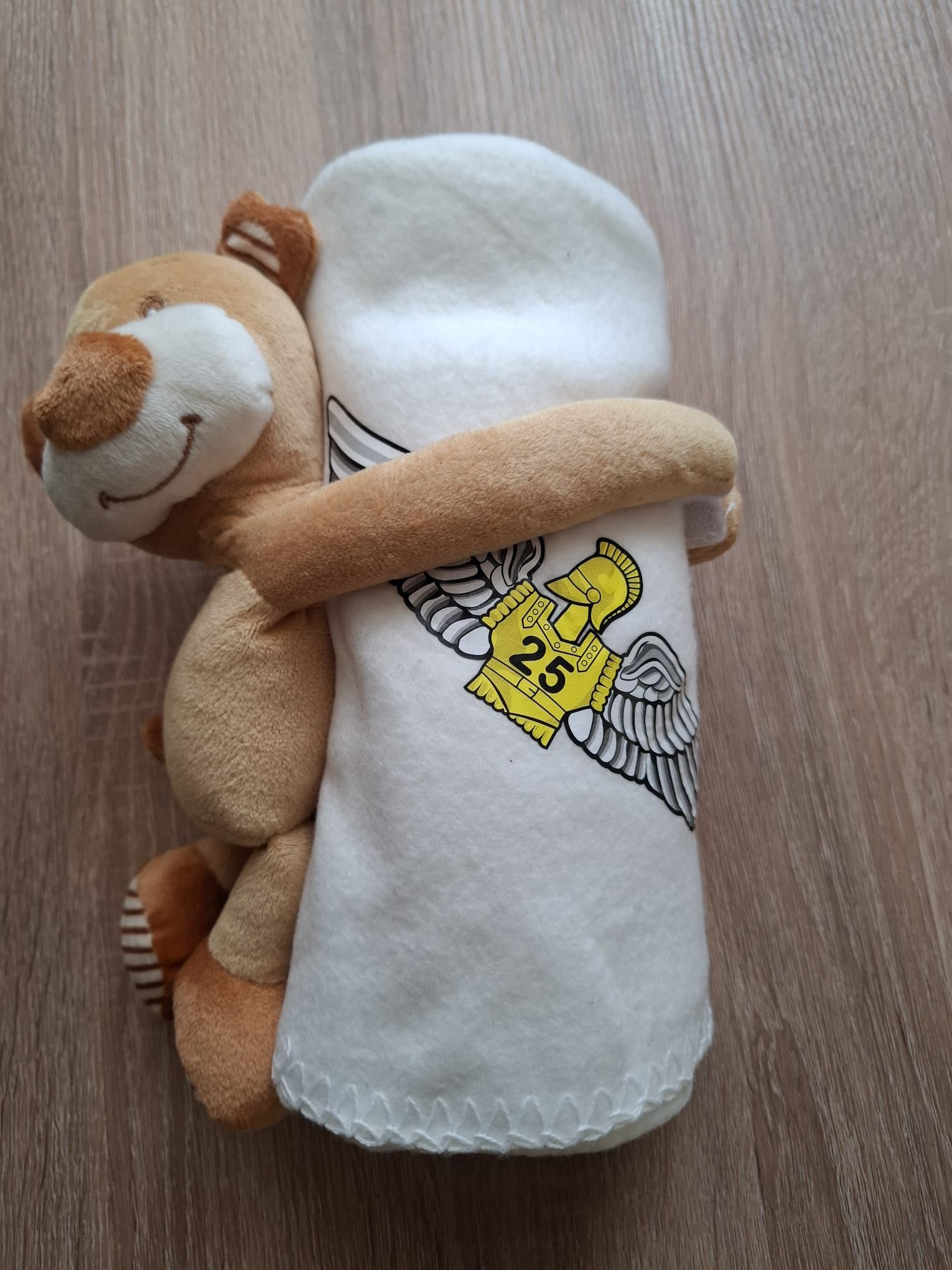 Peluche et couverture personnalisée