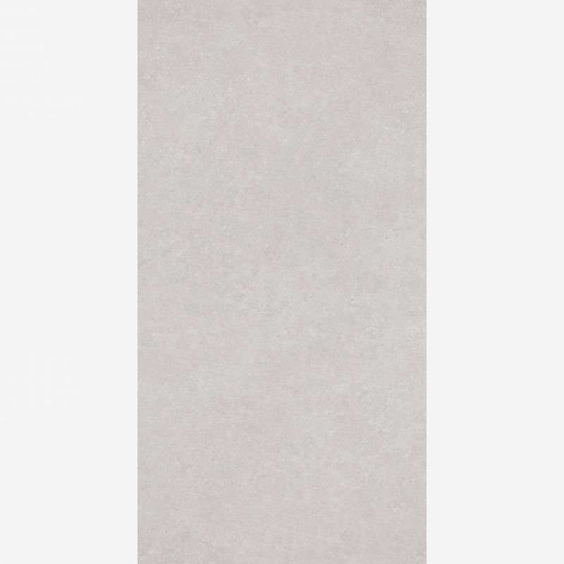 Azulejo rectangular de color gris claro con superficie texturizada.