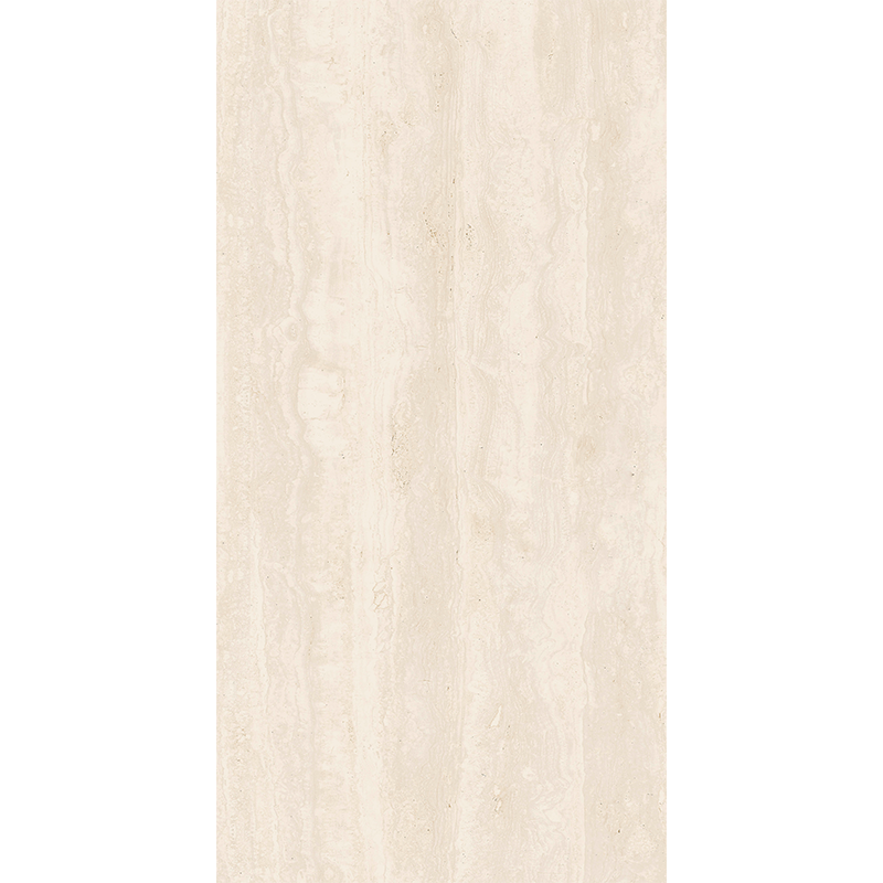 Azulejo rectangular de color beige con vetas verticales, posiblemente de piedra o mármol.