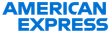 The blue American Express logo consisting of the words 