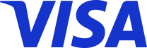The blue Visa logo featuring the company name in its signature stylized font.