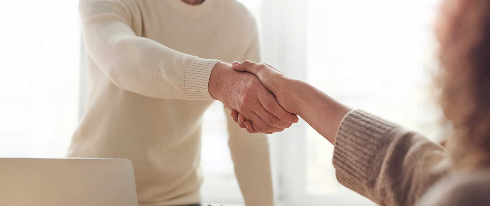 Two Person Shaking Hands