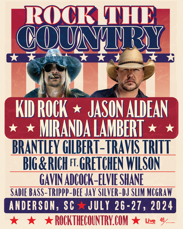 Rock the Country Festival Tour - Scenic view of festival grounds with fans enjoying the music