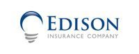 Edison Insurance Company logo with a stylized light bulb and text in dark blue.