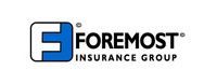 Foremost Insurance Group logo with a blue "F" inside a white and blue square, black text.