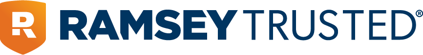 Ramsey Trusted logo with an orange shield and navy blue text.