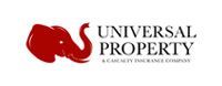 Red elephant logo with "UNIVERSAL PROPERTY" text. "A CASUALTY INSURANCE COMPANY" below.