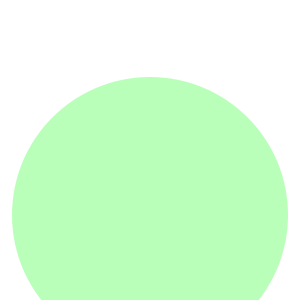 A light green circle on a white background. A light green circle on a white background.