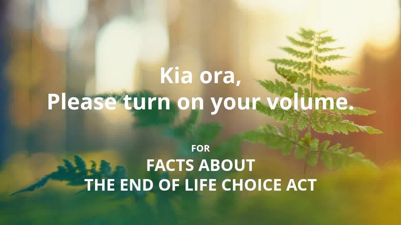 Maori Kowhai End of Life Choice Act NZ