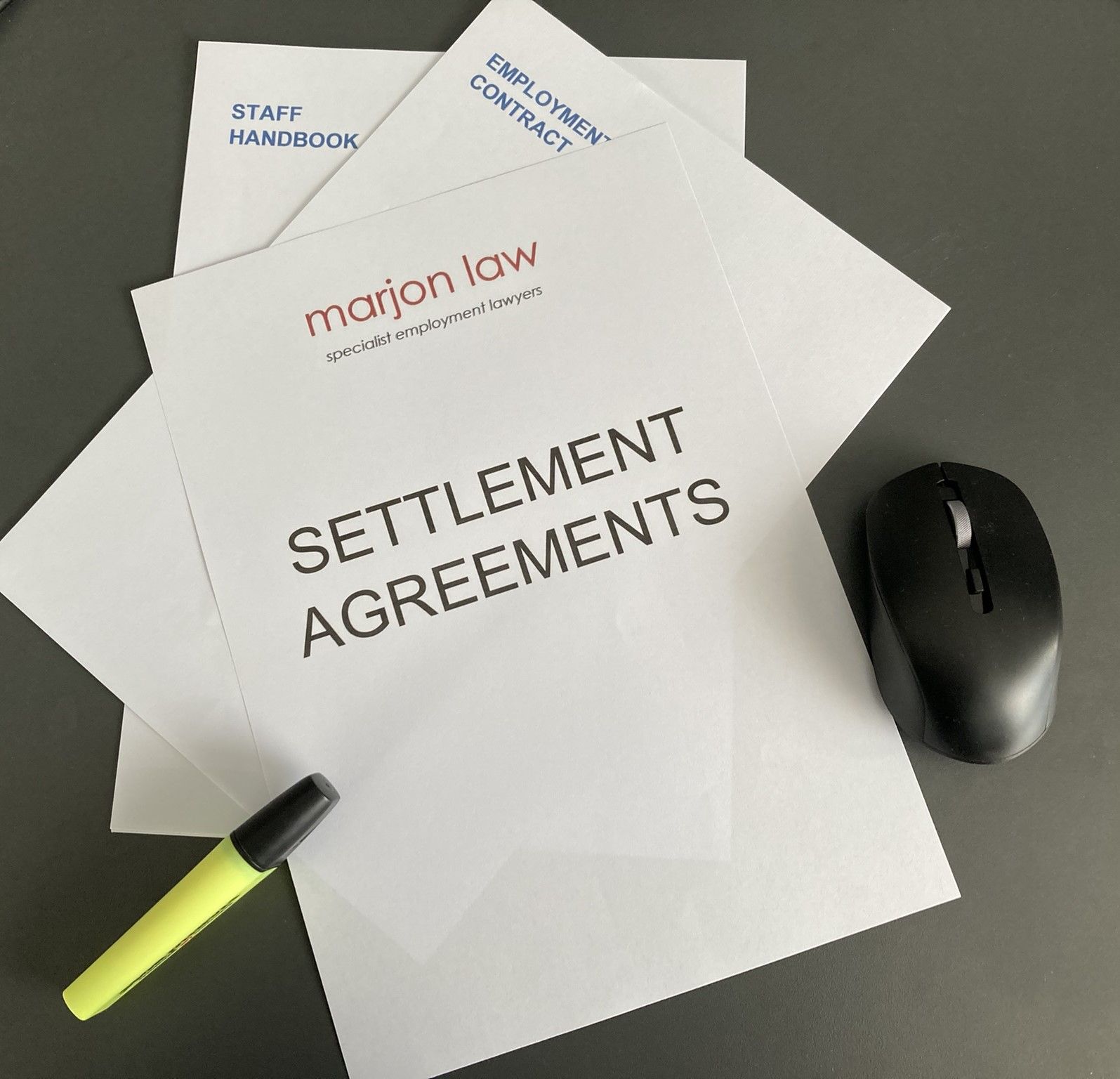 Experts in Settlement Agreements - Marjon law - Specialist Employment Lawyers