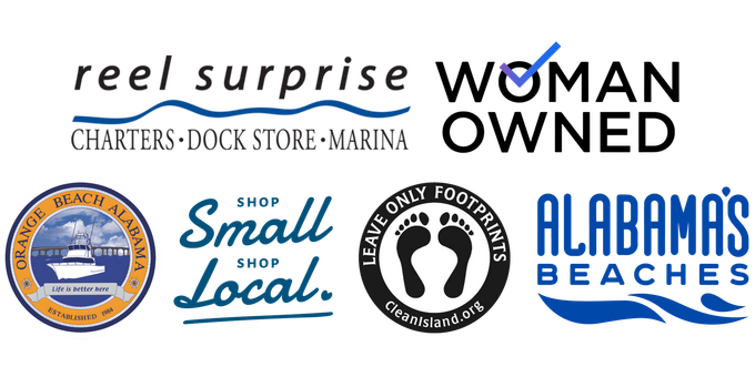 Women Owned, Orange Beach Alabama, Small Business, Alabama Beaches, Reel Surprise Marina