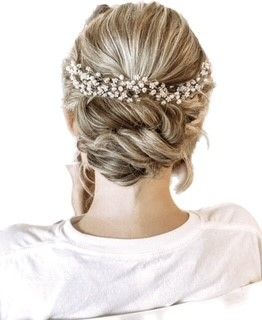bridal updo hair style