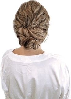 bridal weave updo