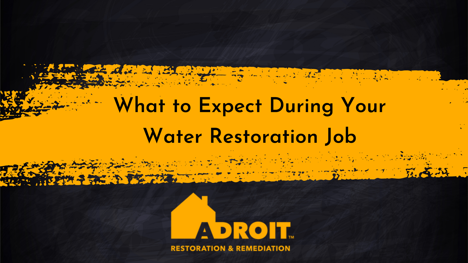 What to Expect During Your Water Restoration Job With Adroit
