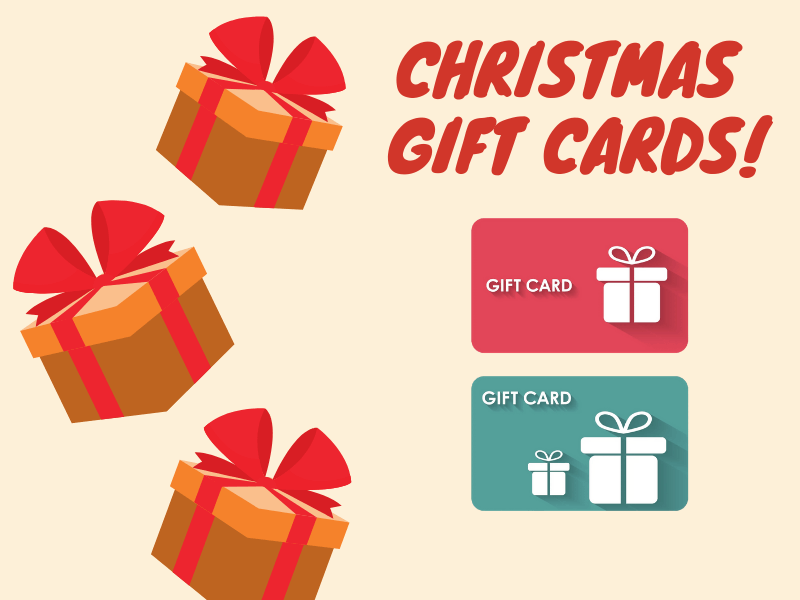 Practical Gift Cards for Xmas