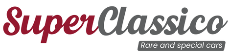 The logo for superclassico rare and special cars