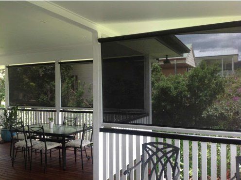Fabric awnings, outdoor blinds, Ziptraks