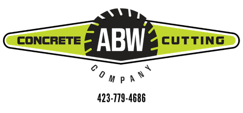 A logo for a company called concrete abw cutting company
