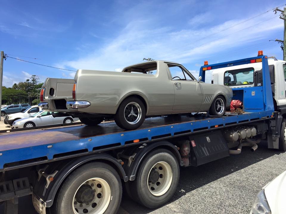 Car on a Drop Deck — Tilt Tray in Paget QLD