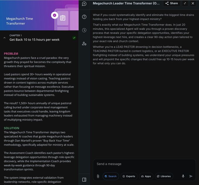 Screenshot of a document on time transformations, with the title