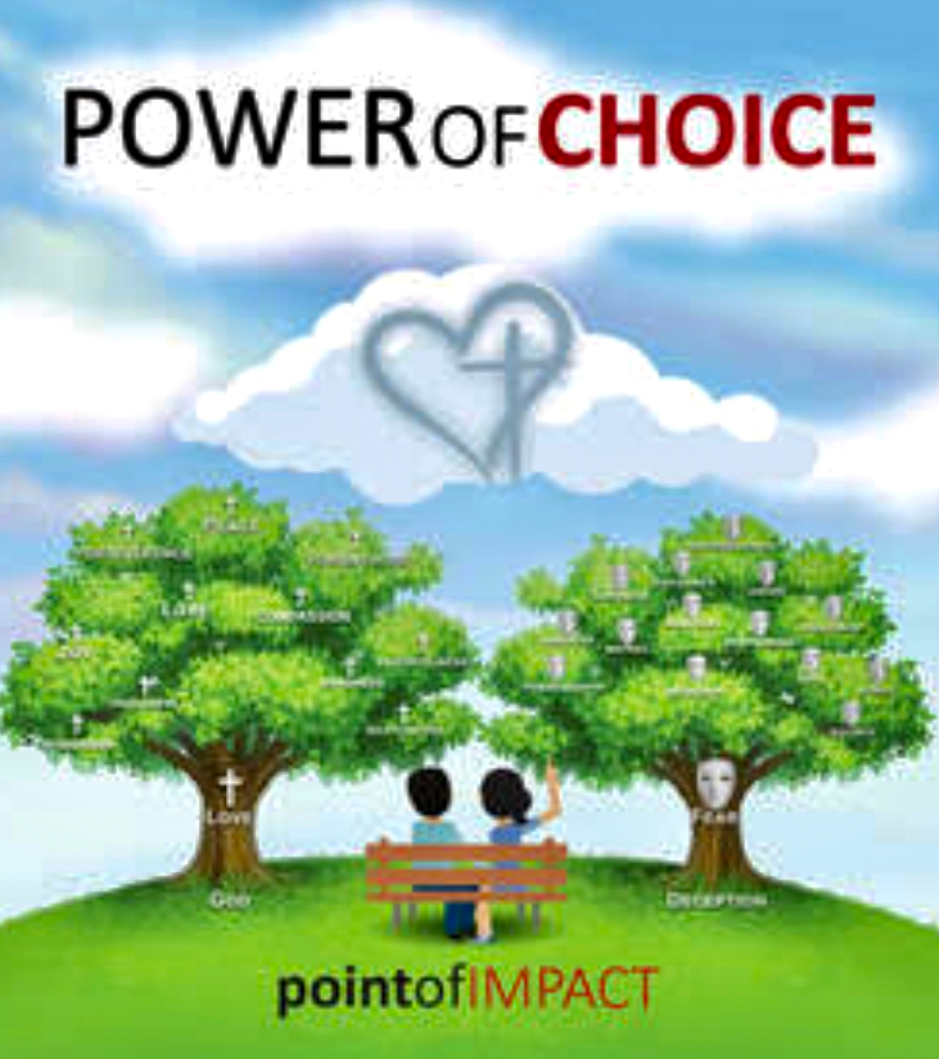 A couple sitting on a bench looking at a tree with a heart drawn on it.