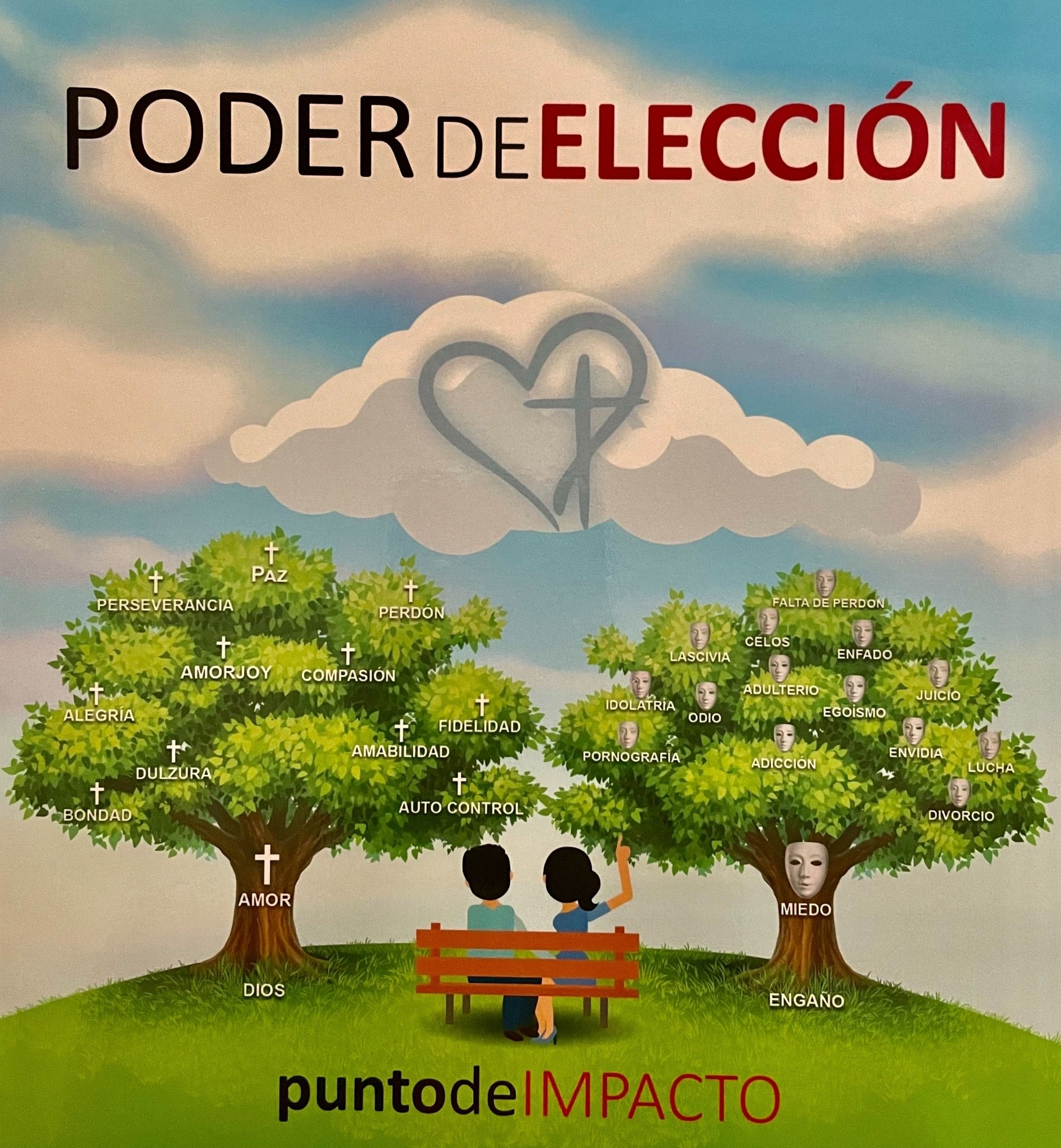 A poster that says poder de eleccion on it